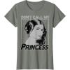 imageStar Wars Princess Leia Dont Call Me Princess Portrait TShirtOlive Heather