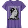 imageStar Wars Princess Leia Dont Call Me Princess Portrait TShirtPurple Heather