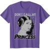 imageStar Wars Princess Leia Dont Call Me Princess Portrait TShirtPurple Heather