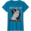 imageStar Wars Princess Leia Dont Call Me Princess Portrait TShirtSapphire Blue