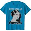 imageStar Wars Princess Leia Dont Call Me Princess Portrait TShirtSapphire Blue