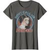 imageStar Wars Princess Leia Dont Call Me Vintage Portrait TShirtAsphalt Grey