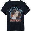 imageStar Wars Princess Leia Dont Call Me Vintage Portrait TShirtBlack