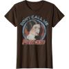 imageStar Wars Princess Leia Dont Call Me Vintage Portrait TShirtBrown