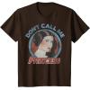 imageStar Wars Princess Leia Dont Call Me Vintage Portrait TShirtBrown