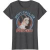 imageStar Wars Princess Leia Dont Call Me Vintage Portrait TShirtDark Heather Grey