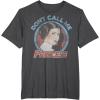 imageStar Wars Princess Leia Dont Call Me Vintage Portrait TShirtDark Heather Grey