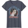 imageStar Wars Princess Leia Dont Call Me Vintage Portrait TShirtHeather Blue