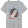 imageStar Wars Princess Leia Dont Call Me Vintage Portrait TShirtHeather Grey