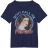 imageStar Wars Princess Leia Dont Call Me Vintage Portrait TShirtNavy Blue