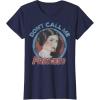 imageStar Wars Princess Leia Dont Call Me Vintage Portrait TShirtNavy Blue
