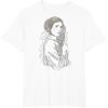 imageStar Wars Princess Leia Geometric Line Drawing TShirt TShirtWhite