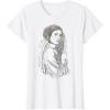 imageStar Wars Princess Leia Geometric Line Drawing TShirt TShirtWhite