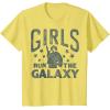 imageStar Wars Princess Leia Girls Run The Galaxy Disney TShirtLemon Yellow