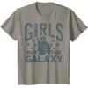 imageStar Wars Princess Leia Girls Run The Galaxy Disney TShirtSlate Grey
