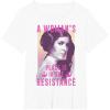 imageStar Wars Princess Leia Resistance TShirtWhite