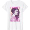 imageStar Wars Princess Leia Resistance TShirtWhite