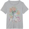 imageStar Wars Princess Leia Retro Rebel TShirtHeather Grey