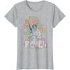 imageStar Wars Princess Leia Retro Rebel TShirtHeather Grey
