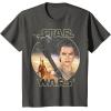 imageStar Wars Rey Close Up TShirtAsphalt Grey