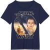 imageStar Wars Rey Close Up TShirtNavy Blue