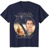imageStar Wars Rey Close Up TShirtNavy Blue