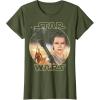 imageStar Wars Rey Close Up TShirtOlive Green