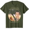 imageStar Wars Rey Close Up TShirtOlive Green