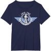 imageStar Wars Rey Episode 7 Join the Resistance Graphic TShirt TShirtNavy Blue
