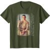imageStar Wars Rey On Jakku Episode 7 Graphic TShirt TShirtOlive Green