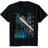 imageStar Wars Rey Resist Lightsaber Poster TShirt TShirtBlack