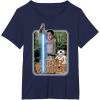 imageStar Wars Rey ampamp BB8 Episode 7 Poster Sticker TShirt TShirtNavy Blue
