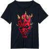 imageStar Wars The Clone Wars Darth Maul Big Face TShirtBlack