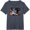 imageStar Wars The Clone Wars Exclusive Ahsoka ampamp Darth Maul TShirtHeather Blue