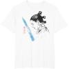 imageStar Wars The Last Jedi Rey Watercolor Sketch TShirtWhite