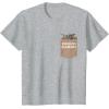 imageStar Wars The Mandalorian The Child Precious Cargo Pocket TShirtHeather Grey