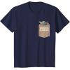 imageStar Wars The Mandalorian The Child Precious Cargo Pocket TShirtNavy Blue