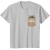imageStar Wars The Mandalorian The Child Precious Cargo Pocket TShirtSilver Grey