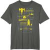 imageStar Wars The Mandalorian ampamp Grogu N1 Starfighter Schematic TShirtAsphalt Grey