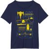 imageStar Wars The Mandalorian ampamp Grogu N1 Starfighter Schematic TShirtNavy Blue