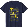 imageStar Wars The Mandalorian ampamp Grogu N1 Starfighter Schematic TShirtNavy Blue