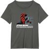 imageStar Wars The Phantom Menace 25th Anniversary Darth Maul TShirtAsphalt Grey