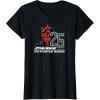 imageStar Wars The Phantom Menace 25th Anniversary Darth Maul TShirtBlack