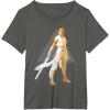 imageStar Wars The Rise of Skywalker Rey Jedi Warrior TShirtAsphalt Grey