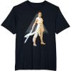 imageStar Wars The Rise of Skywalker Rey Jedi Warrior TShirtBlack