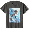 imageStar Wars The Rise of Skywalker Rey Poster TShirtAsphalt Grey