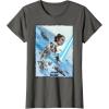 imageStar Wars The Rise of Skywalker Rey Poster TShirtAsphalt Grey
