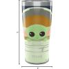 imageTervis The Mandalorian Child in Carrier Triple Walled Insulated Tumbler Travel Cup Keeps Drinks Cold ampamp Hot 20oz Legacy Stainless Steel 1 Count Pack of 1Stainless Steel
