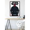 imageTrends International Star Wars Saga  Darth Maul Feature Series Wall Poster 224L x 147W Barnwood Framed VersionBlack Framed Version