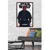 imageTrends International Star Wars Saga  Darth Maul Feature Series Wall Poster 224L x 147W Barnwood Framed VersionBlack Framed Version